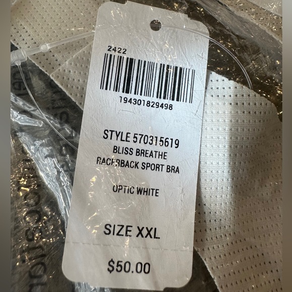 SOMA Bliss Breathe Racerback Sport Bra. New in bag with tag attached tag. - Picture 8 of 9